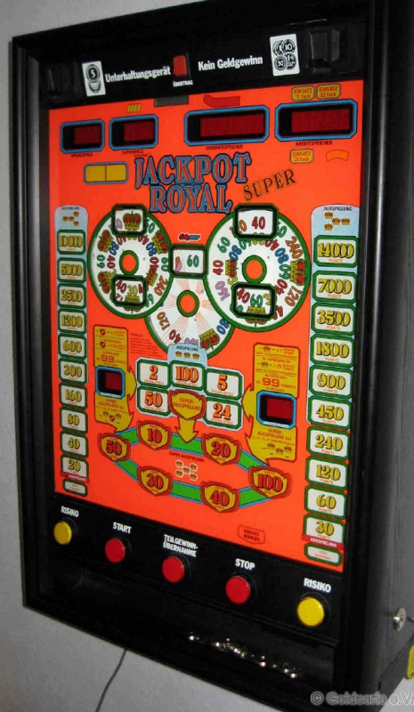 Jackpot Royal Super, Rototron, Bally Wulff, 1990 Jackpot Royal Super, Rototron, Bally Wulff, 1990